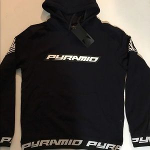 MEN Navy Blue - Black Pyramid Sweater